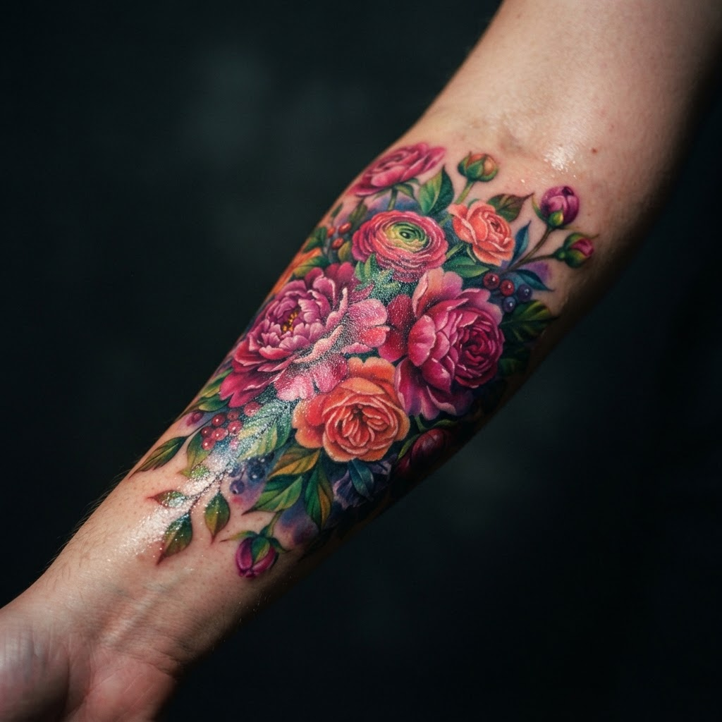 Color tattoo example